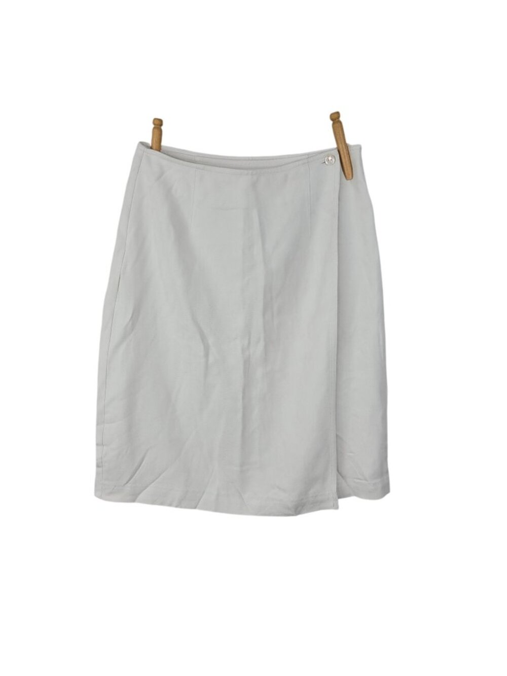 Tommy Bahama 100% Silk Wrap Skirt Vintage Size 2 Pencil Bone/Cream Classic